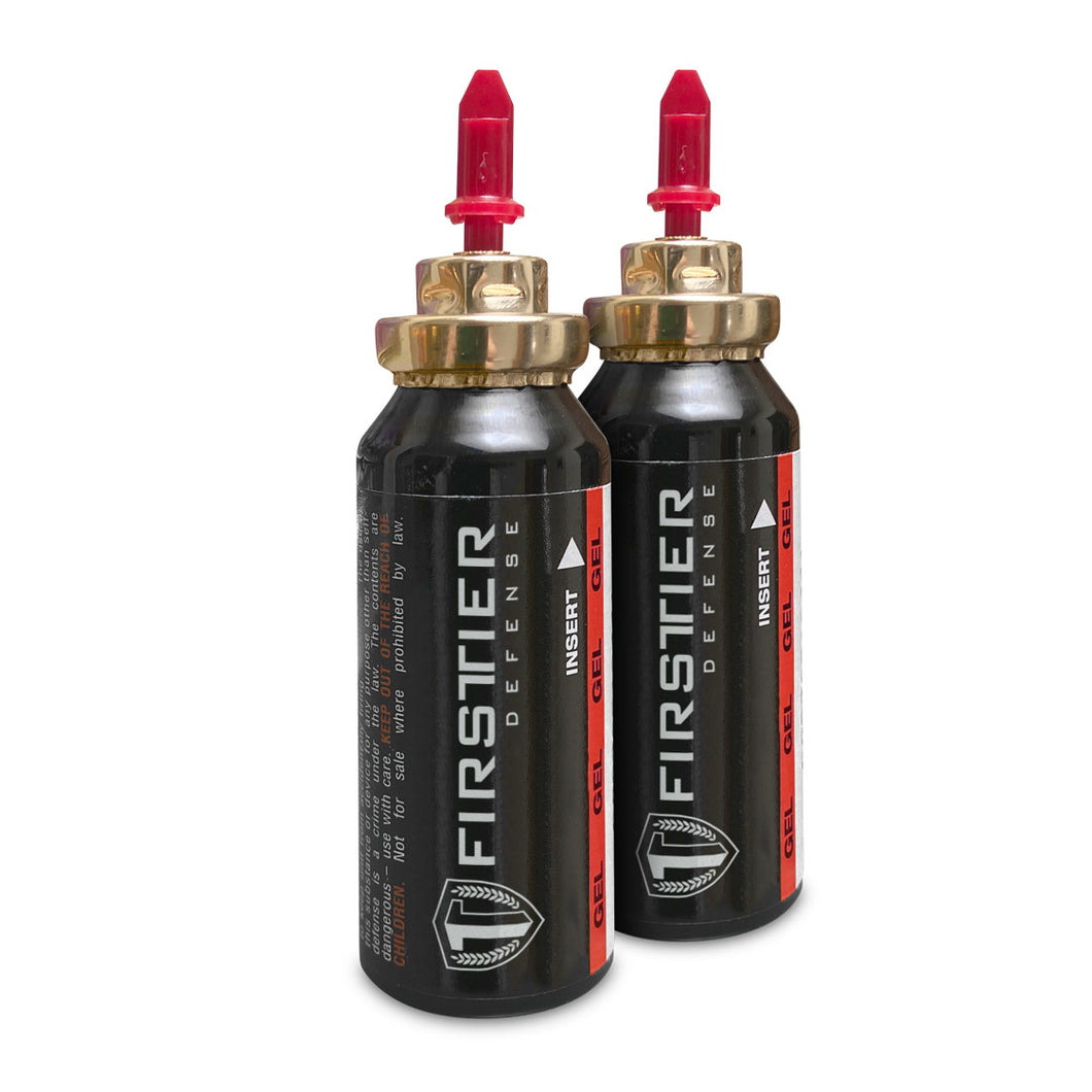 First Tier Defense Pepper Gel Refill Canisters: 2-Pack