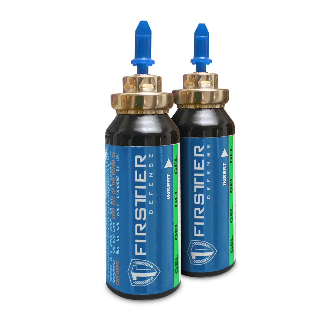 First Tier Defense Water-Based Gel Practice Refill Canisters: 2-Pack
